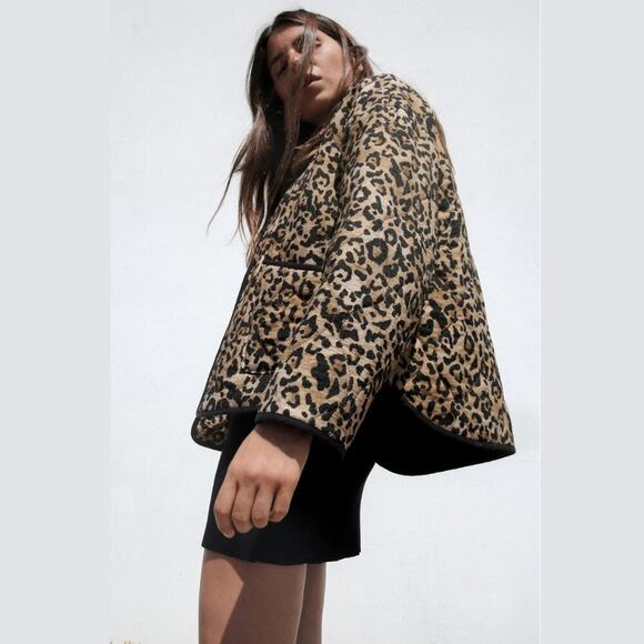 ZARA Leopard Print Jacket NWT - Picture 15 of 16